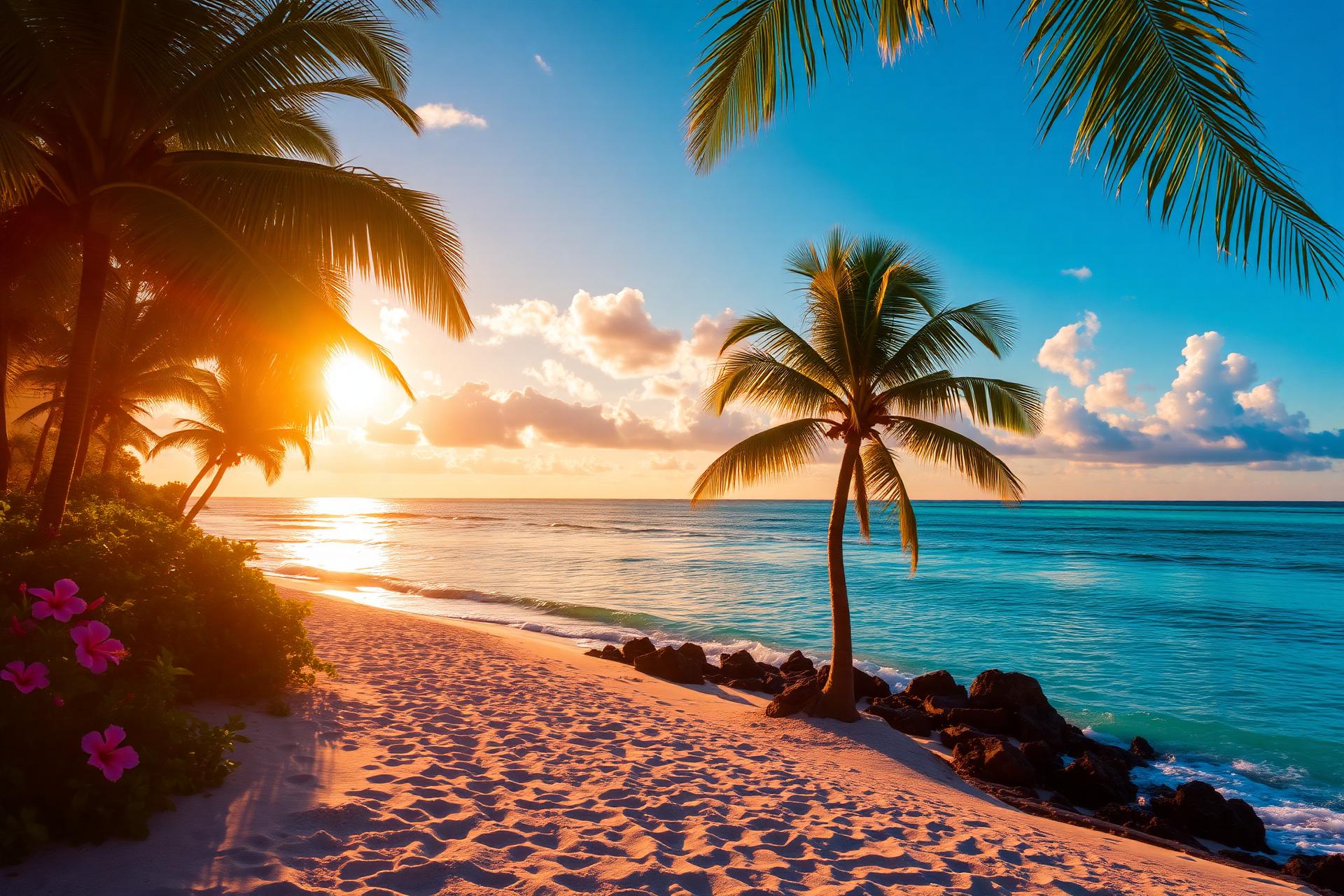Tropical beach paradise